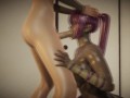Futa - Bleach - Soifon x Yoruichi - 3D Porn