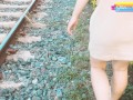 (VLOG) Public Train Sex Amateur Couple SKTER10