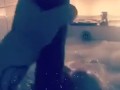 Bath monster dildo play 