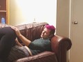 Fan Vote Video 1: Playing Together on the Couch- Spanking, 69, Cowgirl, Squirt, Doggy, Facial