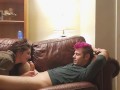 Fan Vote Video 1: Playing Together on the Couch- Spanking, 69, Cowgirl, Squirt, Doggy, Facial