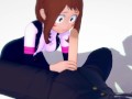 {My hero academia} Ochaco Uraraka loves taking and sucking cock {コイカツ!/ 3D Hentai}