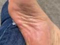 Stroke your BBC to my soft oily feet
