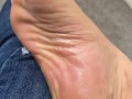 Stroke your BBC to my soft oily feet