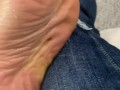 Stroke your BBC to my soft oily feet