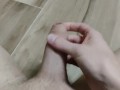 Barely legal teen strokes his uncut virgin cock. Huge cumshot