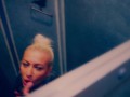 4K- Real PUBLIC Elevator BLOWJOB by a HOT BLONDE - RUSSIAN ghettos apartments - ADELLA JAY