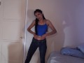 Tight Denim Jeans Strip Tease *Blue Thong Day With Viva Athena*