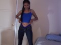 Tight Denim Jeans Strip Tease *Blue Thong Day With Viva Athena*