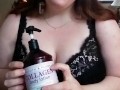 BBW Stella Rubs Lotion All Over Her Big Belly