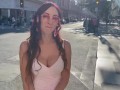 Banana deepthroating,flashing tits and smoking in public with Roman Gucci (full video on my OF)