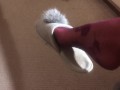 dangling shoeplay in nylons
