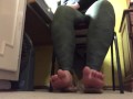 candid shoeplay in flats