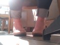 public shoeplay in flats