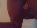 Big ebony booty and fat pussy in slow motion