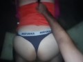 Milf le dan duro de perrito con la tanga puesta pov