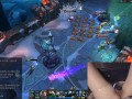 Girl plays League of Legends with Vibrator slowly massaging her clit