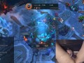 EGirl masturbates while playing League of Legends