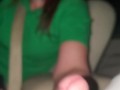 TexasSunshyne in car, driving having  foreplay fun
