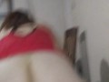 Hotwife milf Sunshyne dressed in red reverse rides on tattooed Texas' Sexy BWC  with big pawg ass