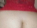 Hotwife milf Sunshyne dressed in red reverse rides on tattooed Texas' Sexy BWC  with big pawg ass
