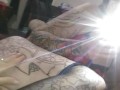 Hotwife milf Sunshyne dressed in red reverse rides on tattooed Texas' Sexy BWC  with big pawg ass