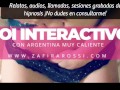 JOI CON ARGENTINA SUPER CALIENTE | MUY INTENSO | INTERACTIVO