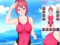 Feel Up a Sexy Lifeguard [Hentai game] fucking a baywatcher in one piece swimsuit on the beach