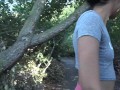 Sweaty Hiker Chick Hairy Armpits Flashing In Public