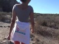 sweaty patches on hiker girl