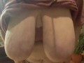 Yoga pants booty tease and titties