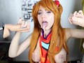 4K Angry Double Blowjob With Asuka