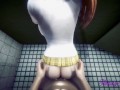 Bleach Hentai - Orihime in the Toilet Hard Sex