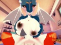 Digimon Hentai - Exveemon & Naru Hard Sex 2/2