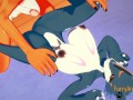 Digimon Hentai - Exveemon & Naru Hard Sex 2/2