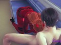 Evangelion Hentai - Shinji Hard Sex With Asuka in a Train