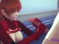 Evangelion Hentai - Shinji Hard Sex With Asuka in a Train