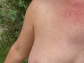 Risky Outdoor Blowjob Fuck and Creampie - Spectators