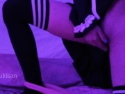 Amateur asian Japanese maid caught masturbating and humping pillow orgams schoolgirl shave pussy