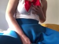 curvy sailor moon makes herself cum