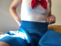 curvy sailor moon makes herself cum