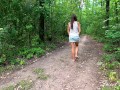 He cum profusely in stepsister's panties and she put them on and went for a walk