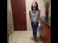 Skinny girl pissing compilation