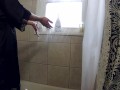 Pregnant Milf Showers After Sex and Creampie