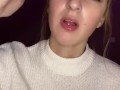  spit play. Drooling on fingers 