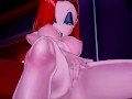 Jessica Rabbit fingers her pussy in a hotel suite. Cartoon porn.