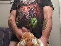 Quiet stuffie fucking in the bathroom