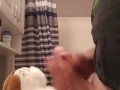 Quiet stuffie fucking in the bathroom