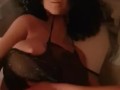 Girl playing with hot sex doll