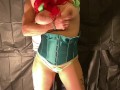 Lucy Lush as Poison Ivy tied up